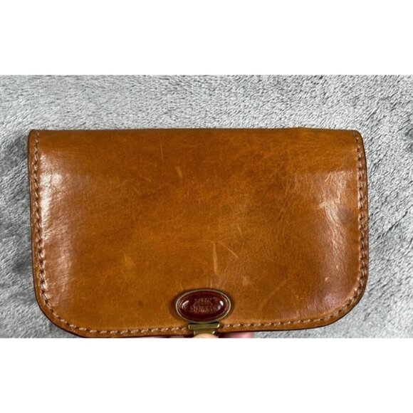 The Bridge Other - VTG “The Bridge” Pelletteria II Ponte Leather Italy Wallet Zipper Brown Coin 6X4